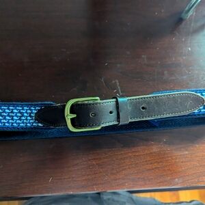 Boys Vineyard Vines Teen Belt 26 Blue Whales 🐳